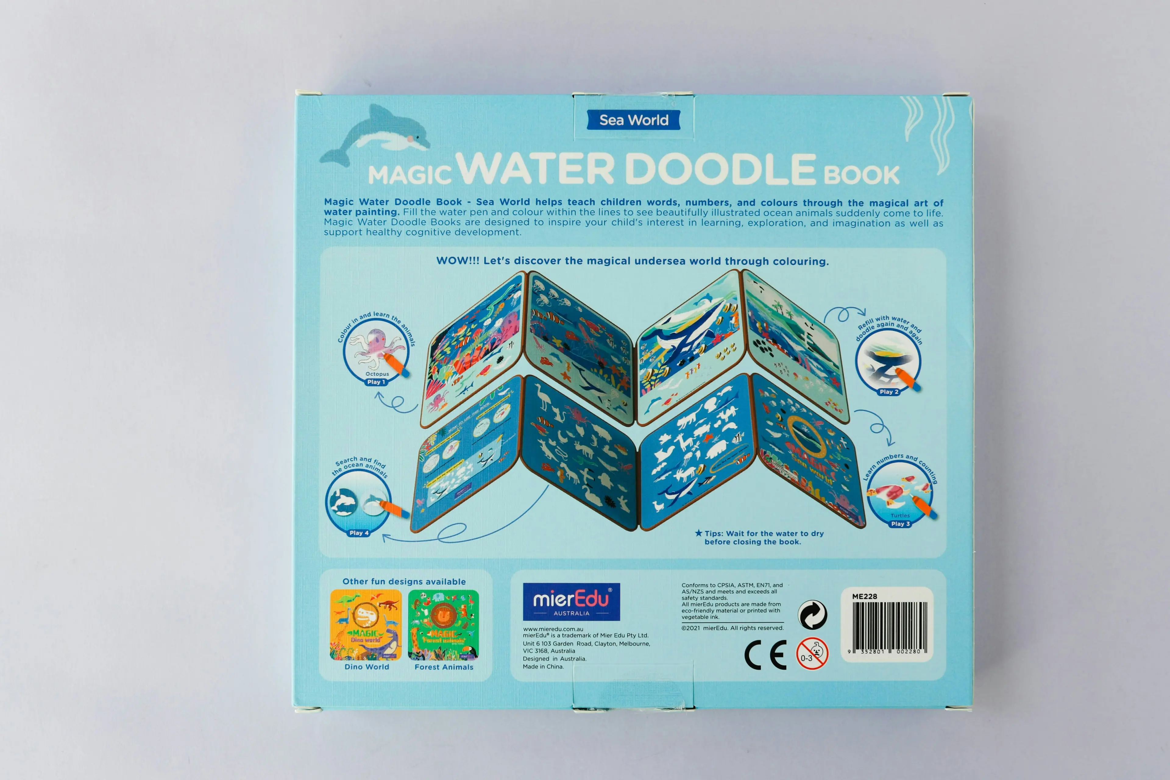 Magic Water Doodle Book - Sea World