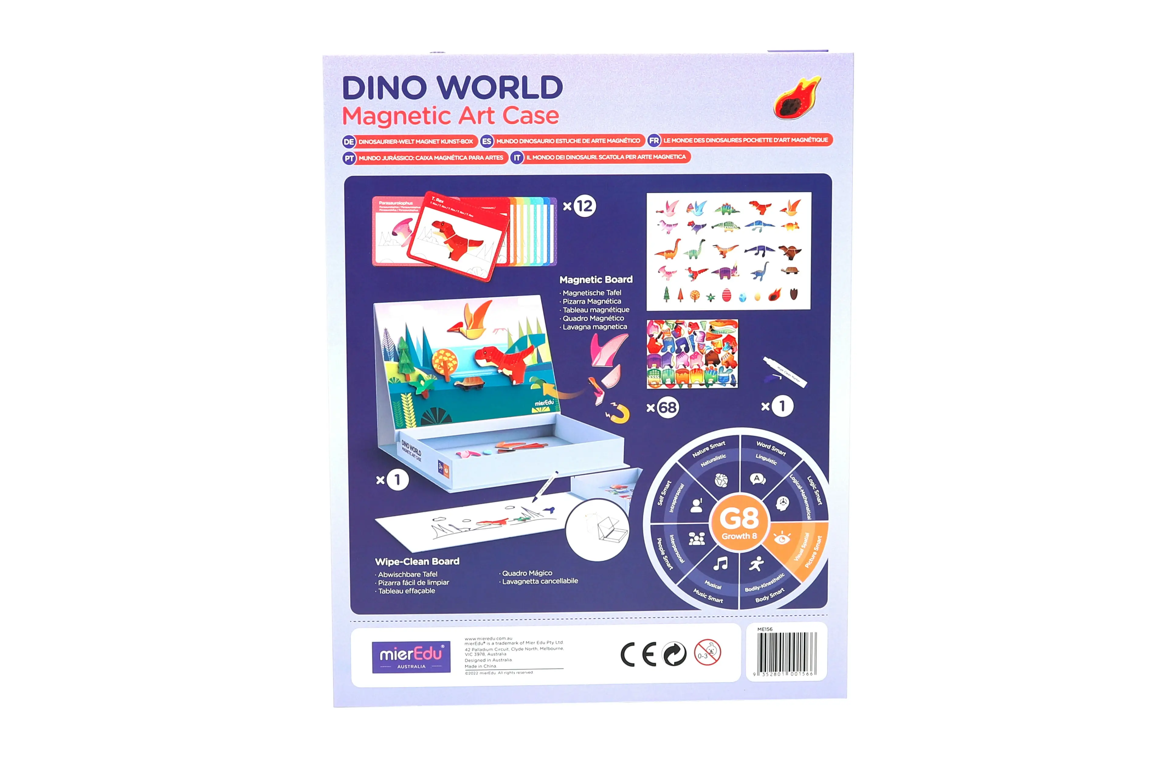 Magnetic Art Case - Dino World