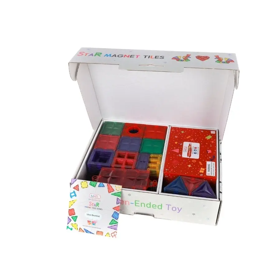 Magnetic Rainbow Tiles 182 pieces