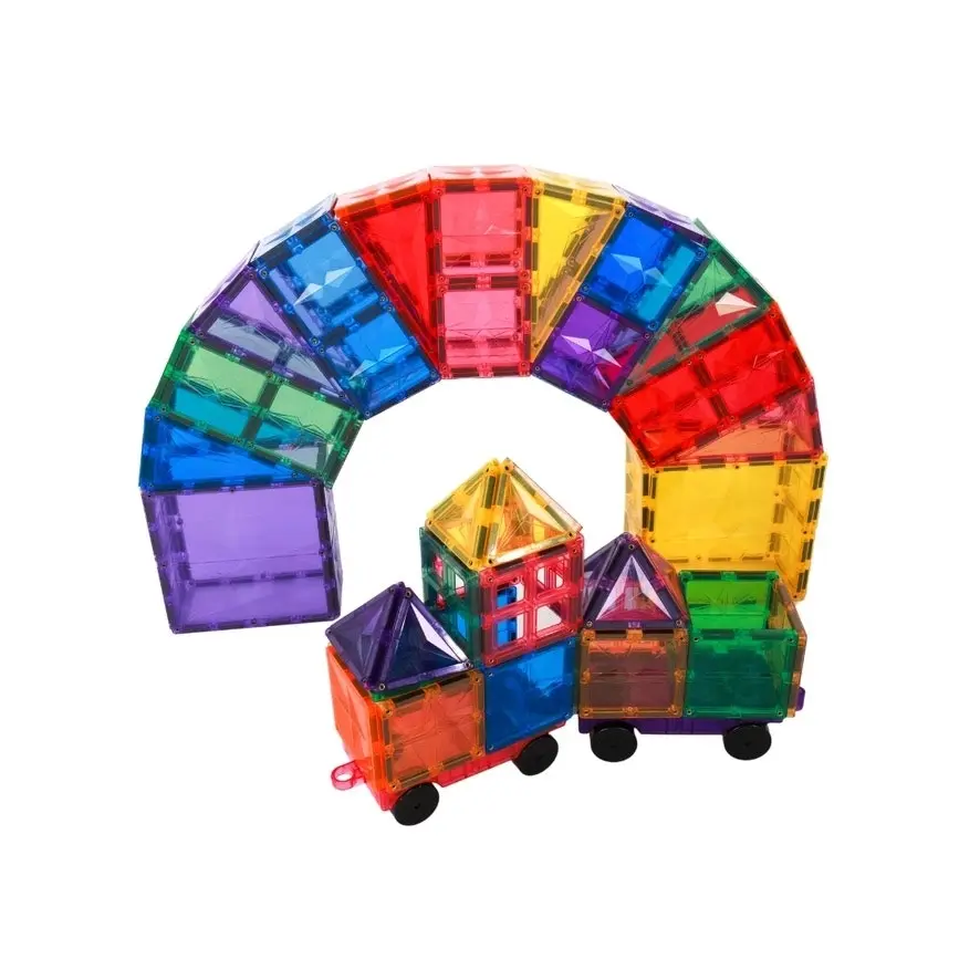 Magnetic Rainbow Tiles 182 pieces