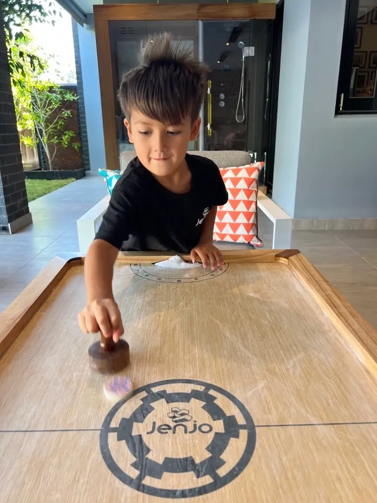 Shuffle Puck Wooden Ice Hockey Game