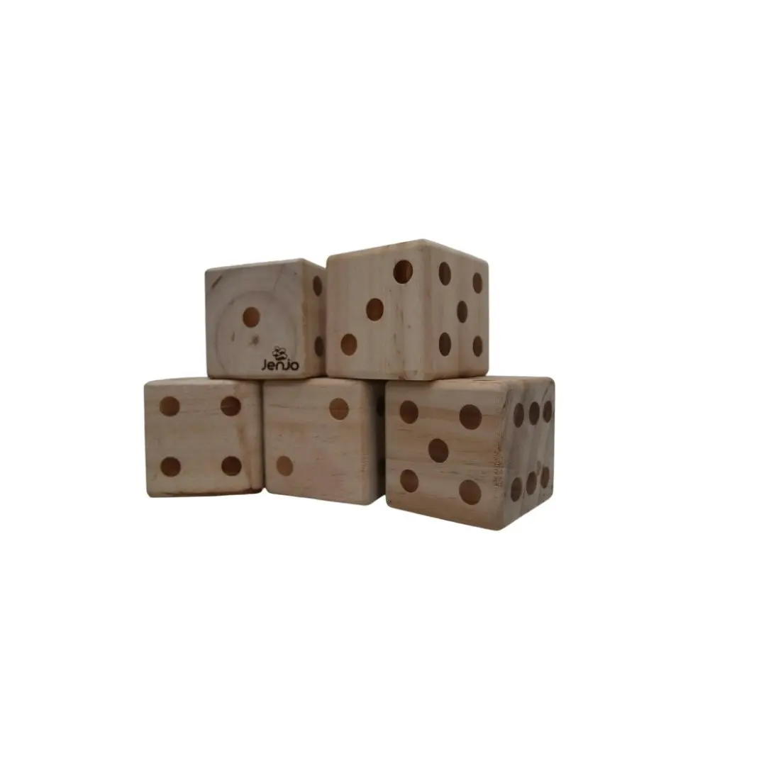 Wooden Dice Set 9cm Diameter With Scorecard Book