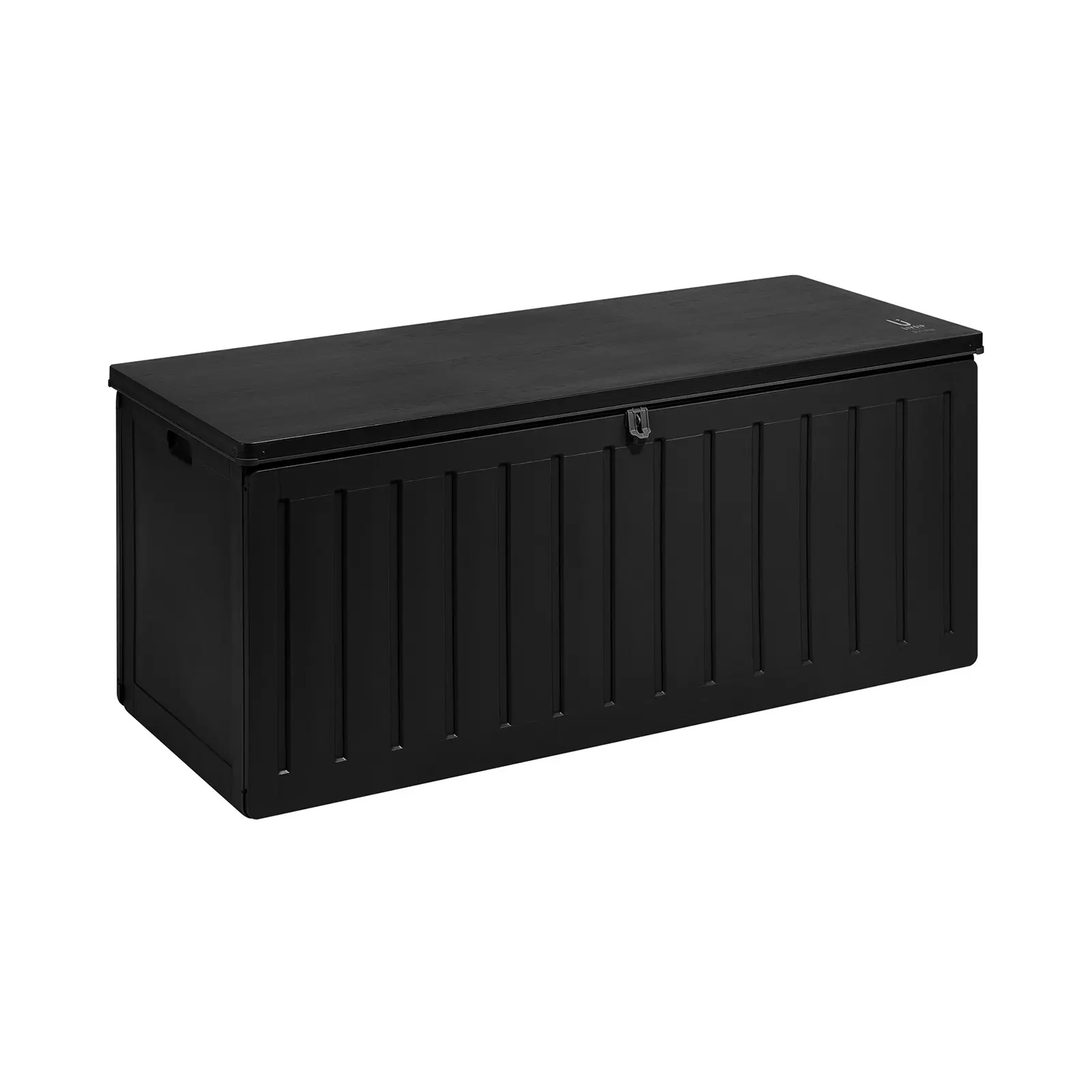 Livsip Outdoor Storage Box Bench 490L Cabinet Container Garden Deck Tool Black