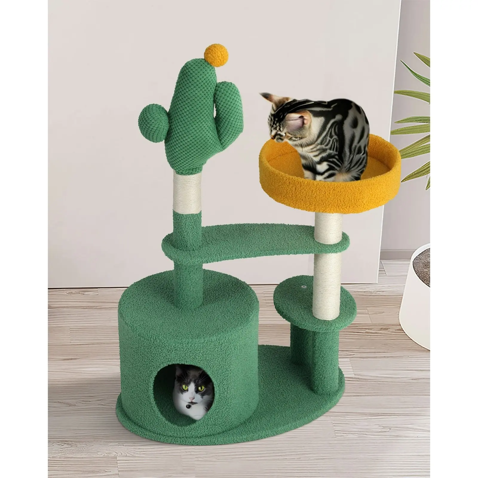 Alopet Cat Tree Tower Scratching Post 96cm Furniture Scratcher Pet Condo Bed