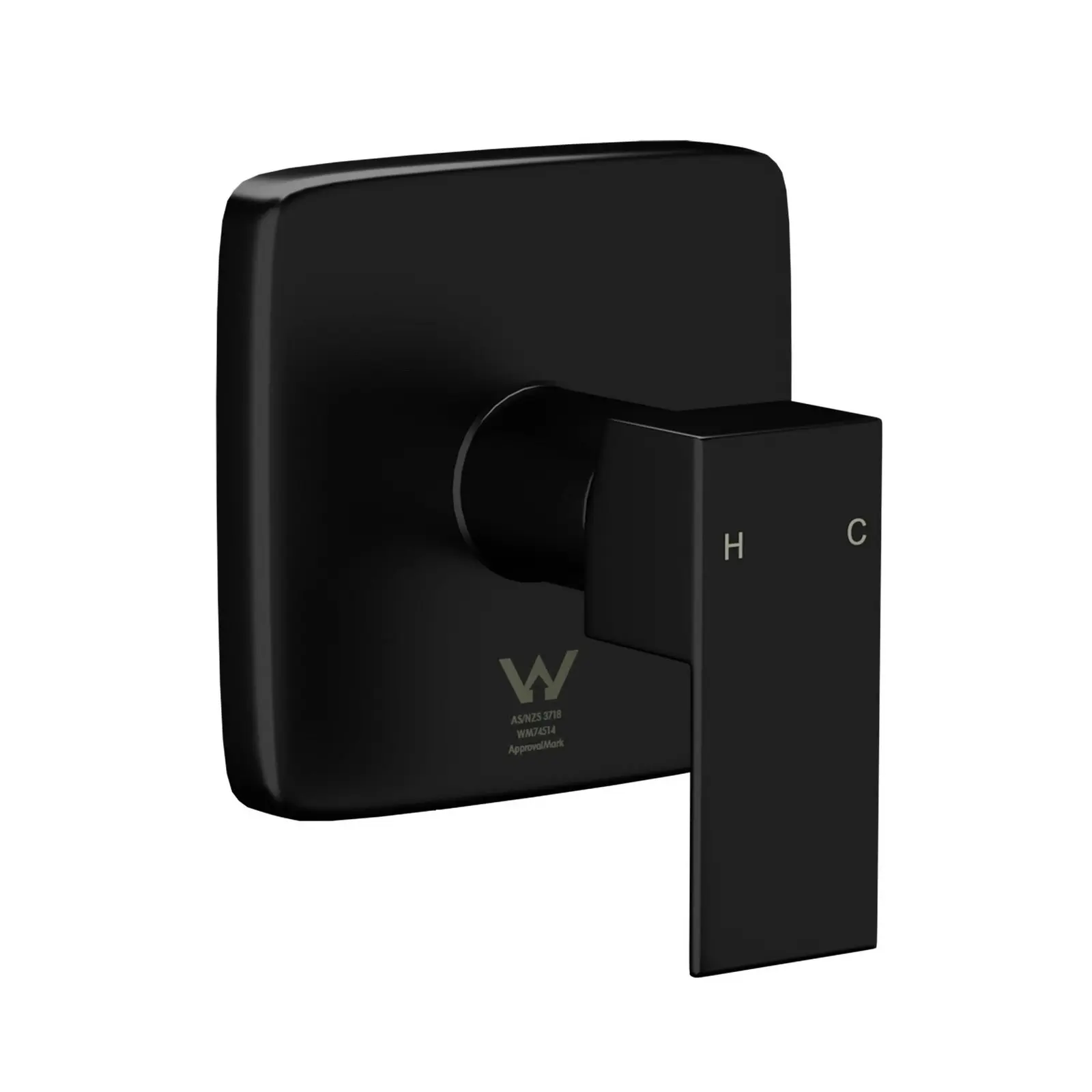 Welba Shower Mixer Tap Bathroom Wall Tapware Brass Tapware Square Black