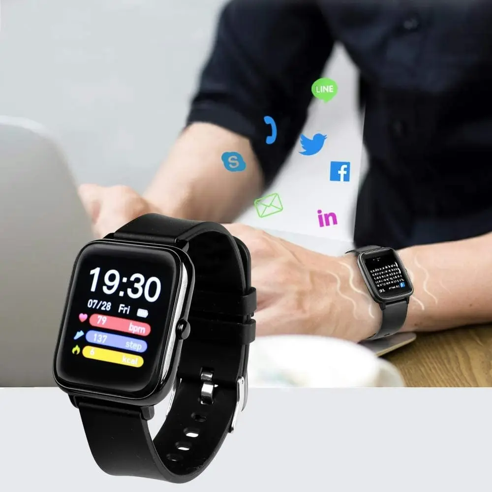 Clevinger Clever+ Smart Watch, Fitness Tracker, Heart Rate Monitor