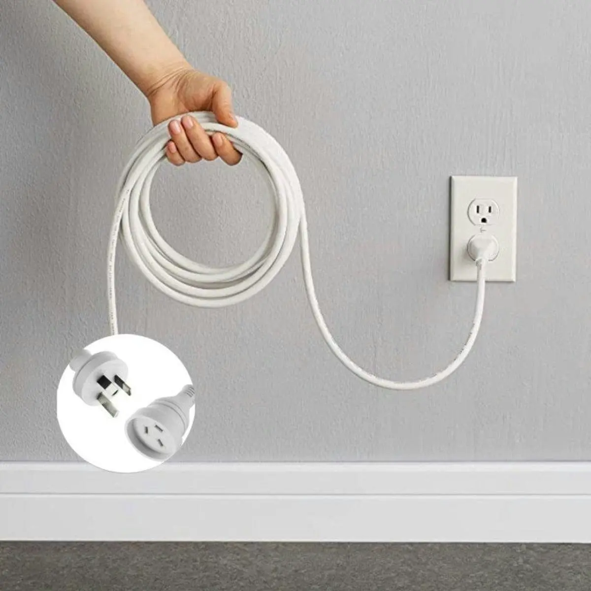 3 Meters Extension Power Outlets Lead