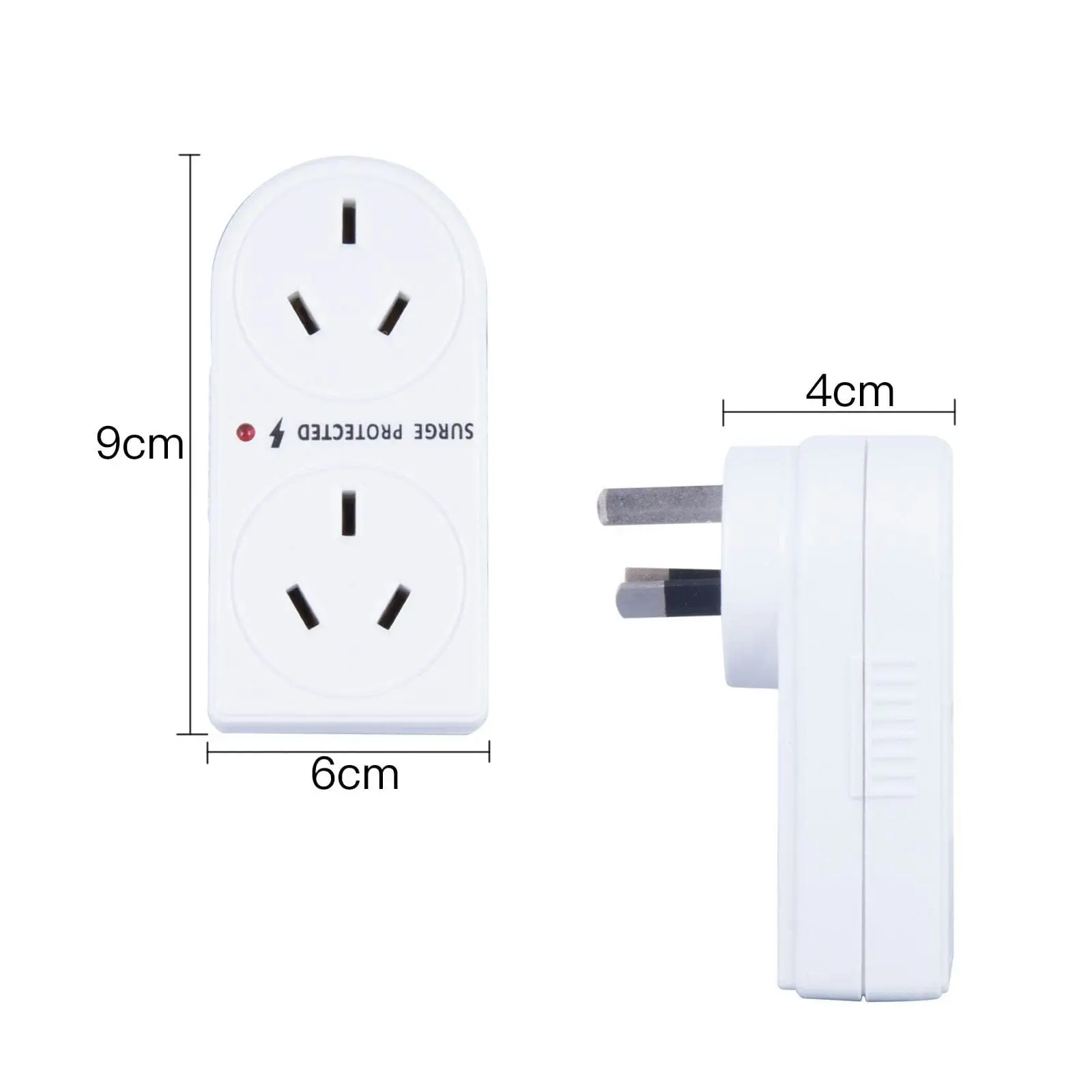 2400W Double Vertical Adapter with Surge Protection