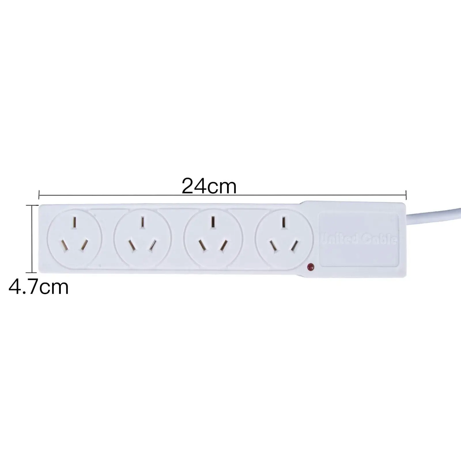 4 Outlet Powerboard With Surge Protection 1M Lead Cable