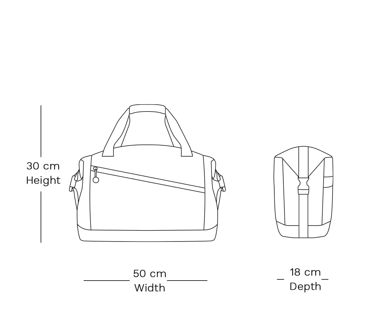 Flightmode Duffel Bag - Charcoal