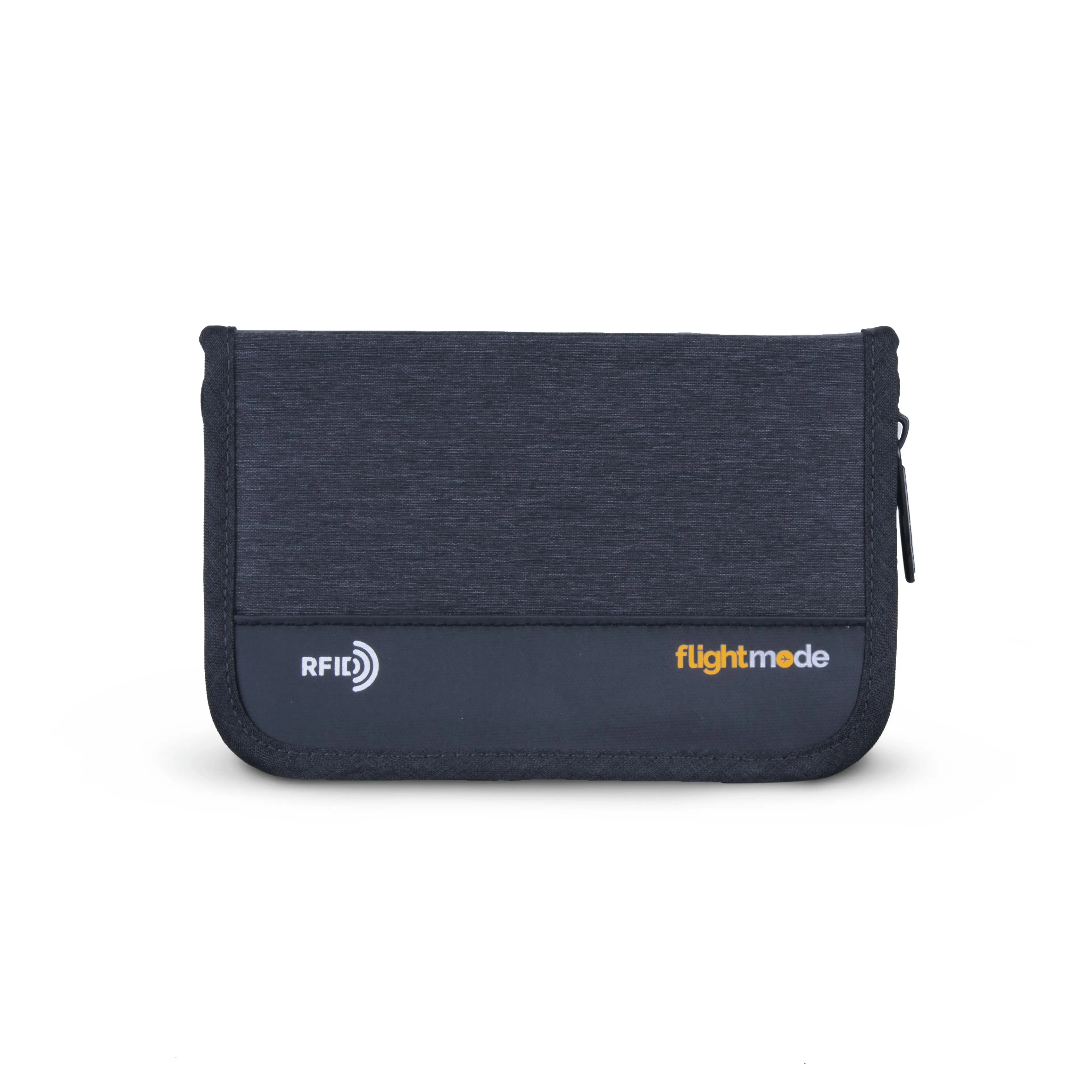 Flightmode RFID Travel Wallet - Charcoal