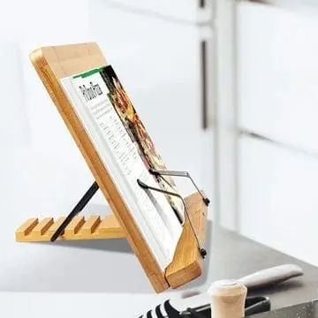 Bamboo Adjustable Reading and Tablet Stand