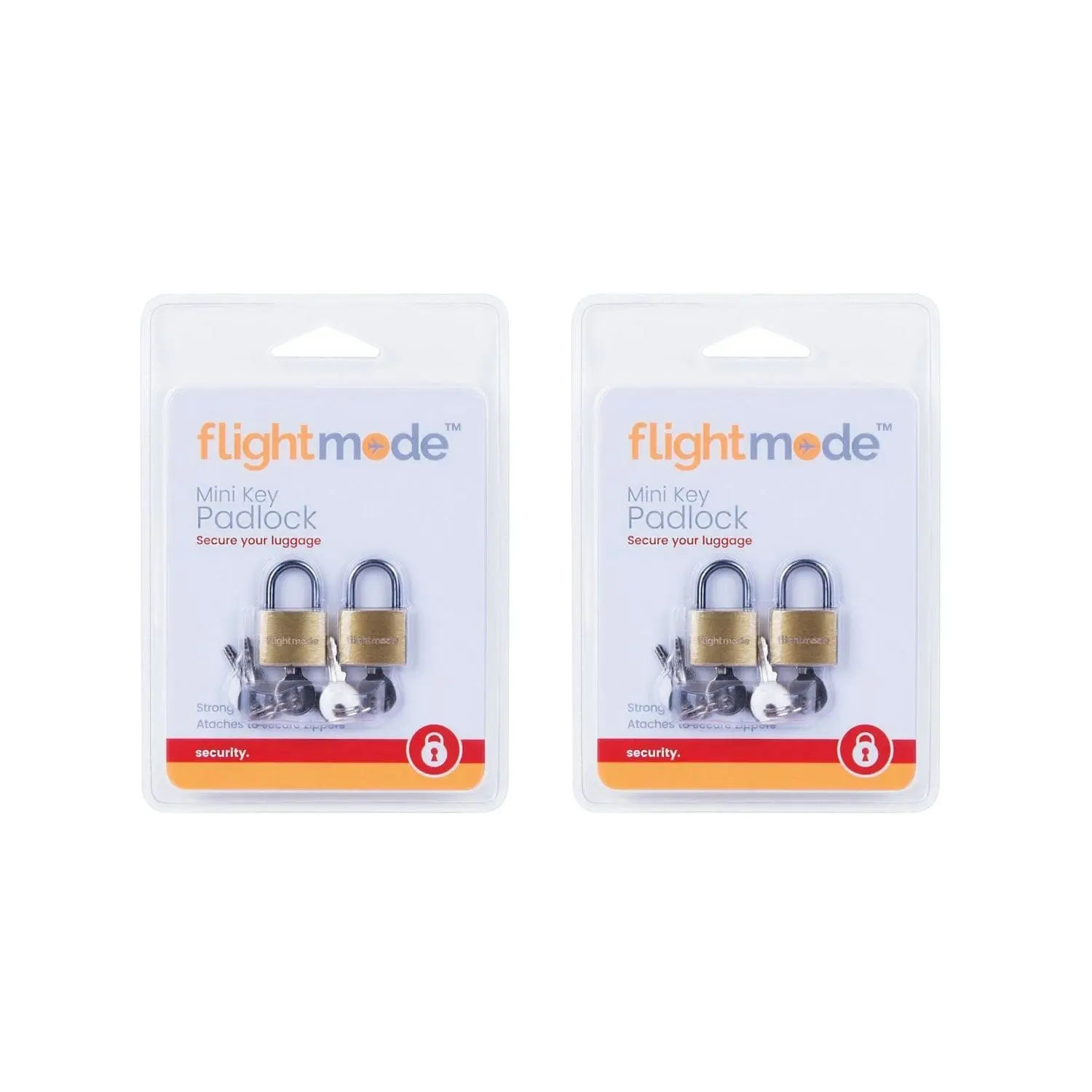 Flightmode Brass Padlock 2 Pack