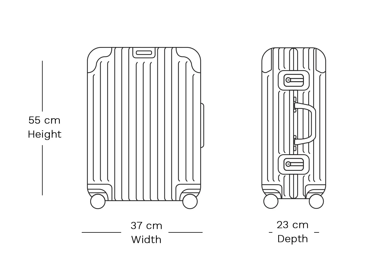 Flightmode Travel Suitcase Cabin-Rose Gold