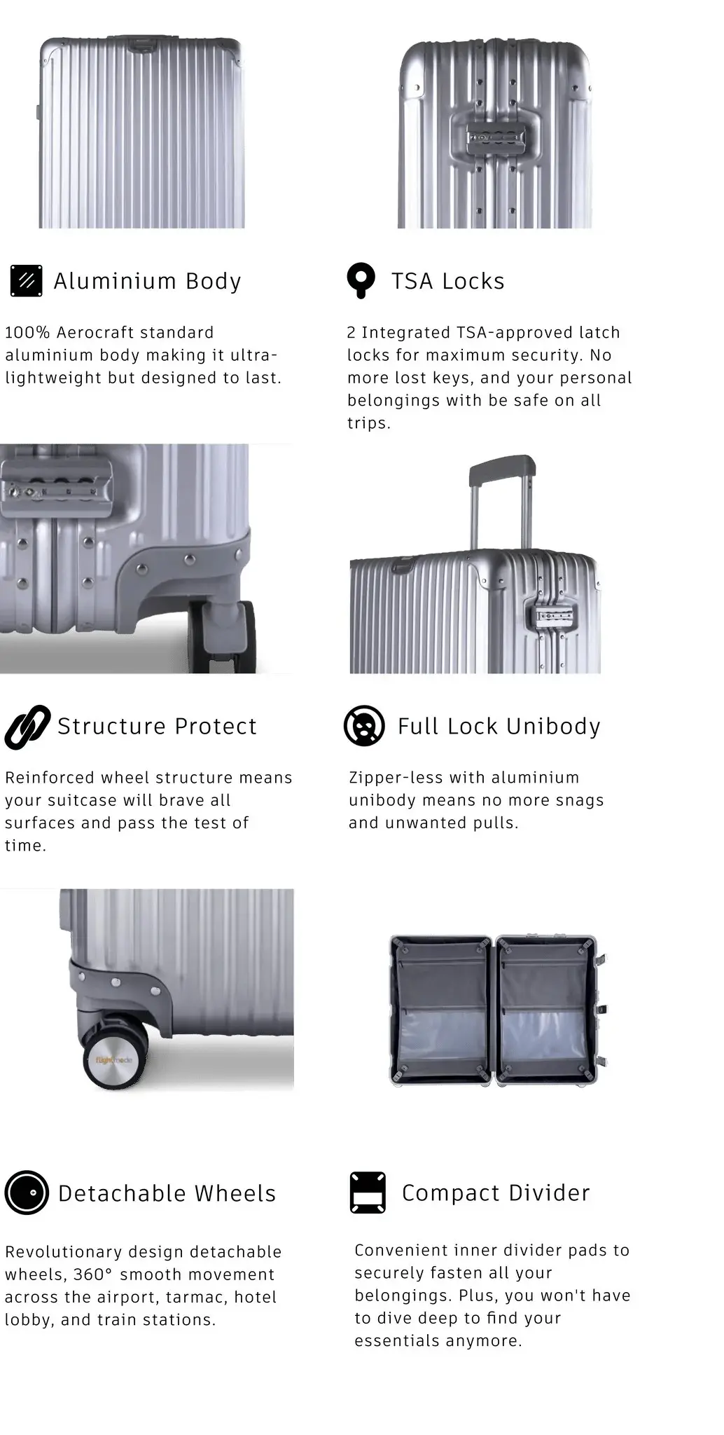 Flightmode Travel Suitcase Cabin-Silver