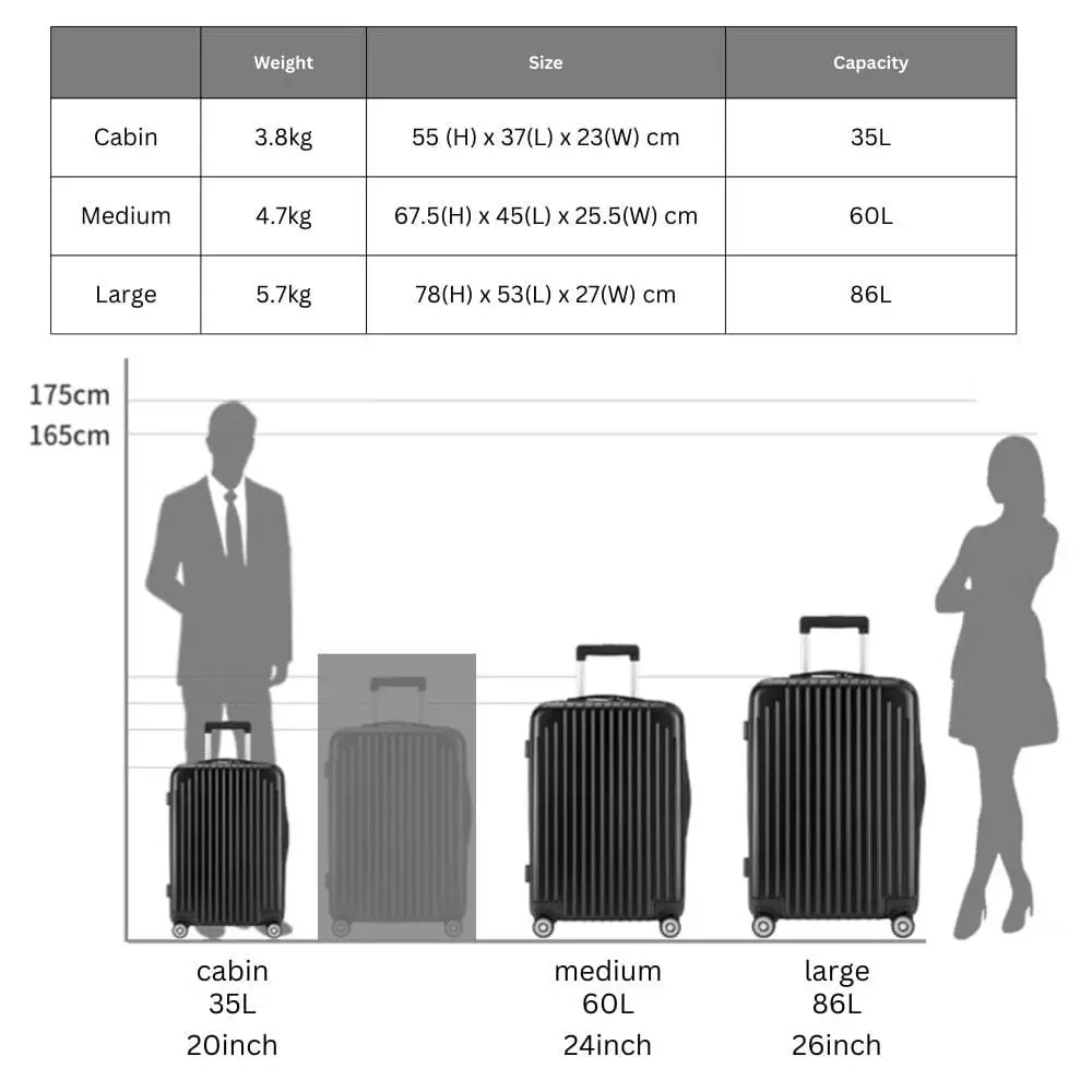 Flightmode Travel Suitcase Cabin-Black