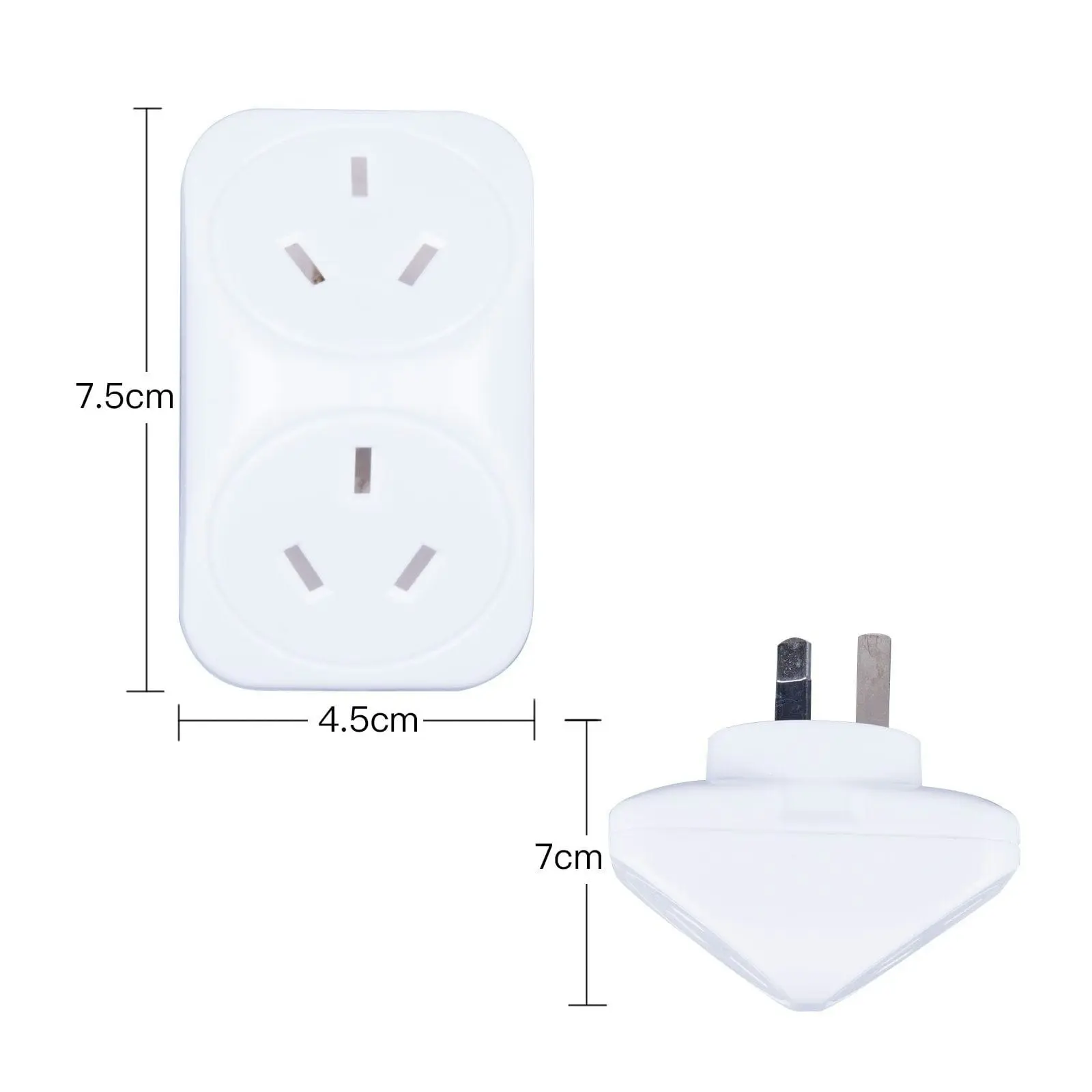 2400W Versatile Double Triangle Adapter 2 Pack