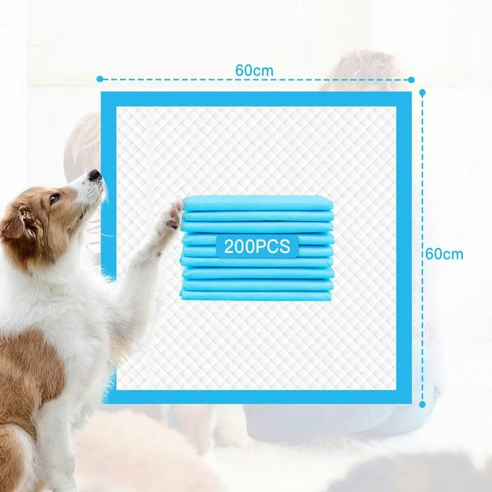 200pcs Dog Absorbent Training Pad 60 x 60 cm