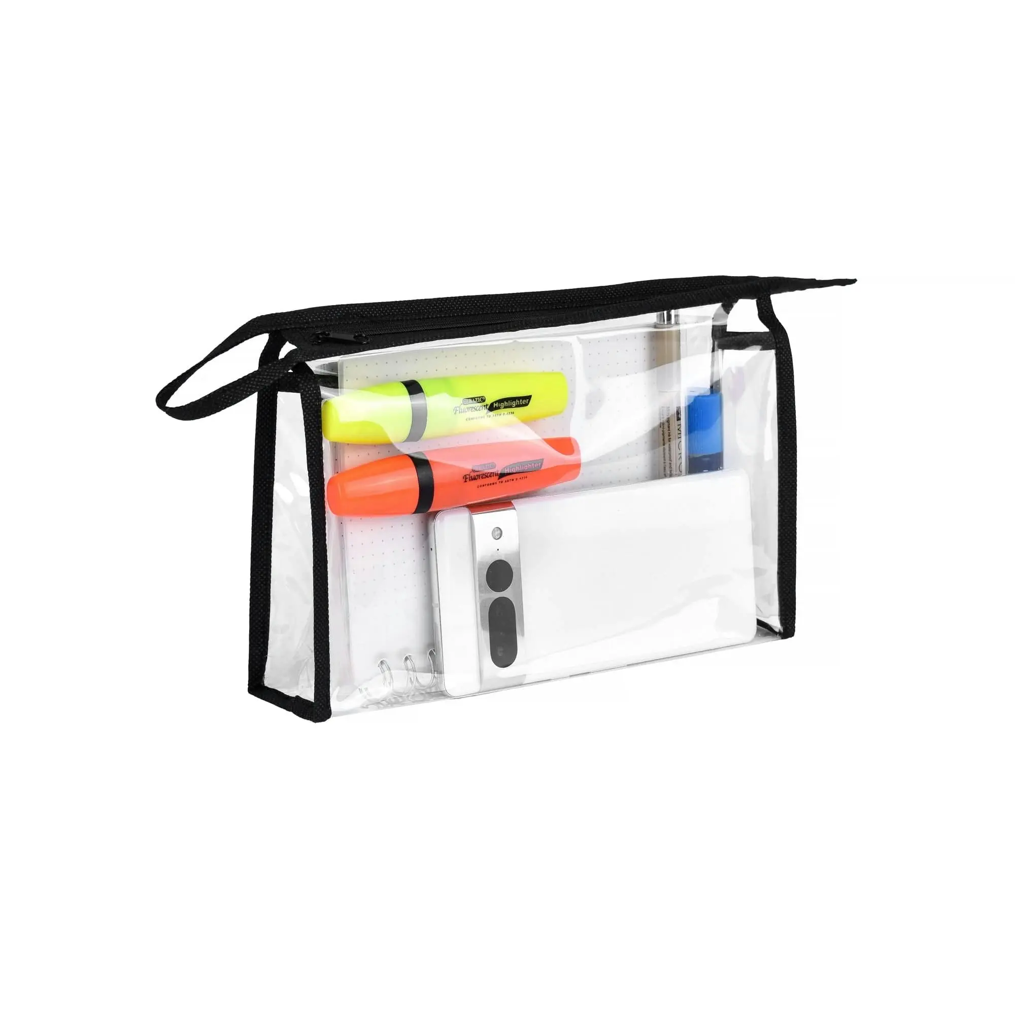 Waterproof PVC Clear Zippered Carry Pouch