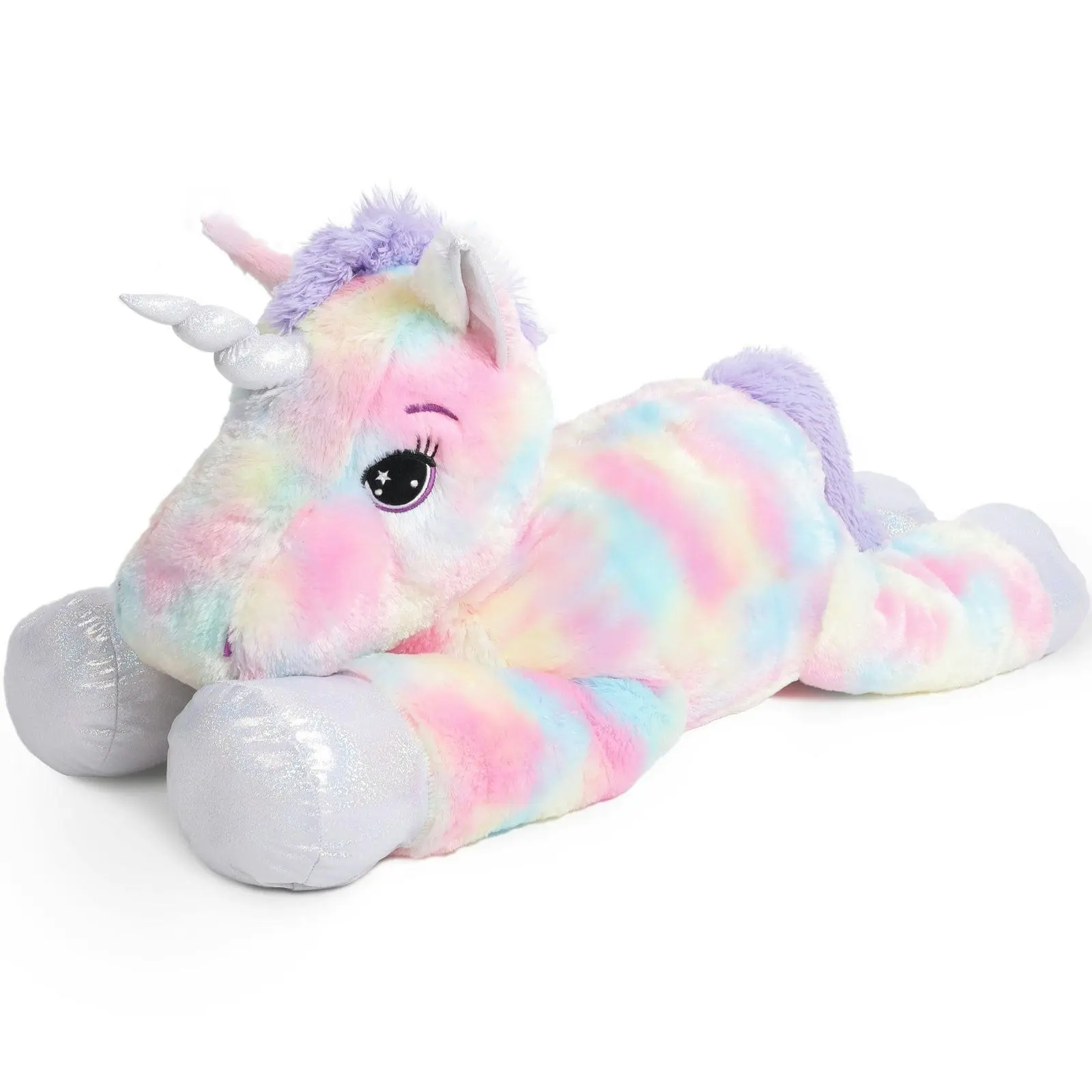 105cm Jumbo Lying Unicorn Soft Plush Toy