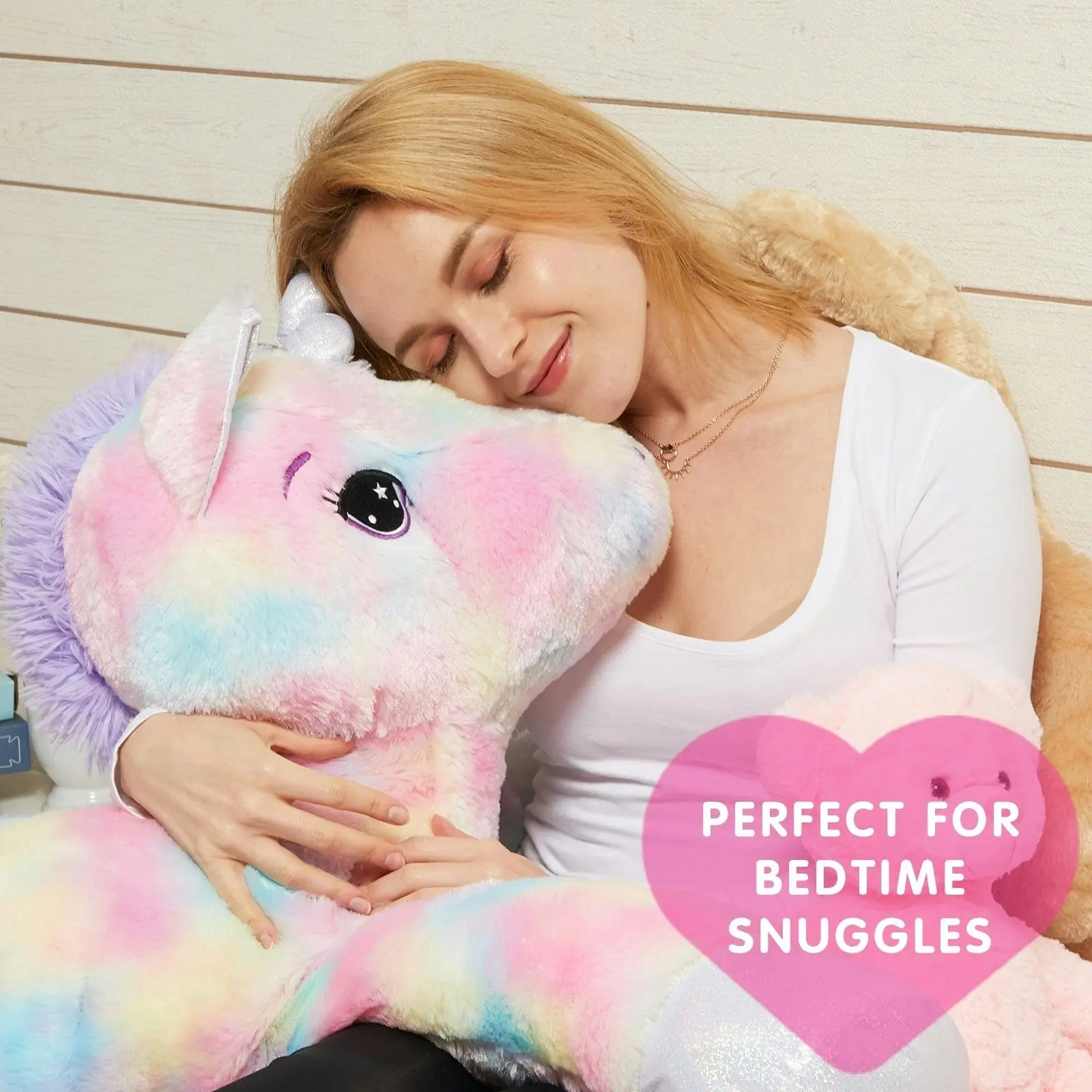 105cm Jumbo Lying Unicorn Soft Plush Toy