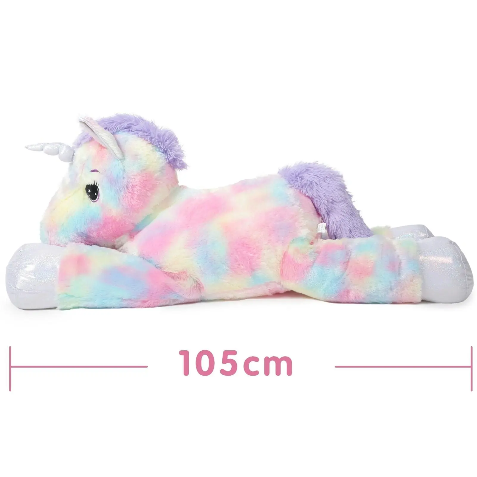 105cm Jumbo Lying Unicorn Soft Plush Toy