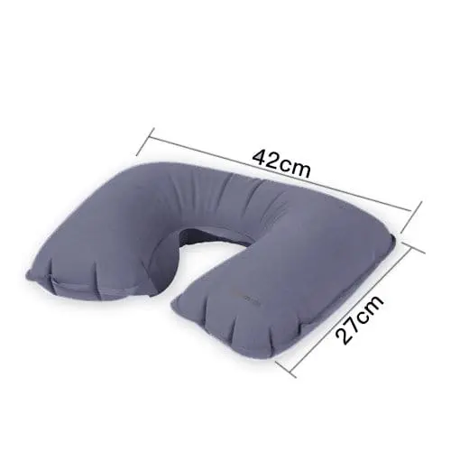 Lightweight Inflatable Travel Neck Pillow - Grey