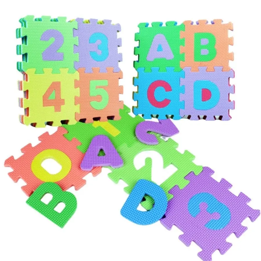 Kids EVA Mini Alphabet and Numbers 36 Pack