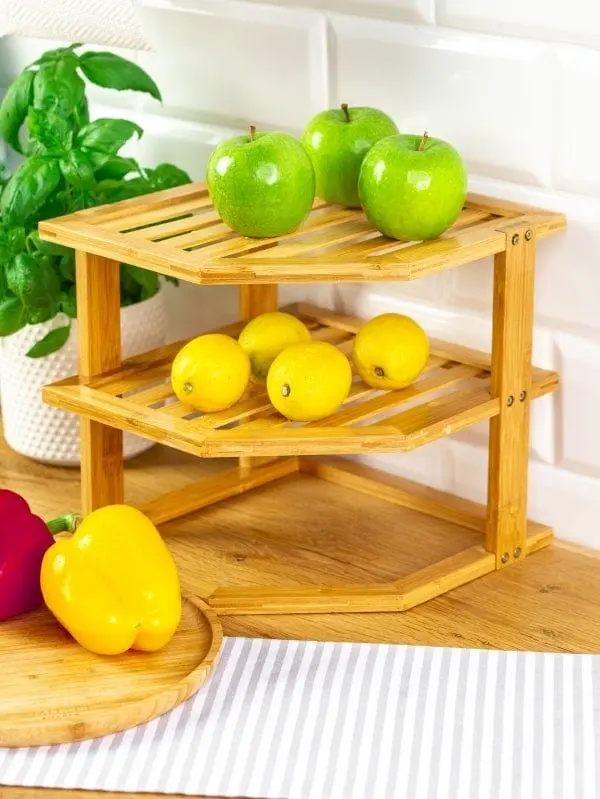 3 Tiers BAMBOO KITCHEN RACK