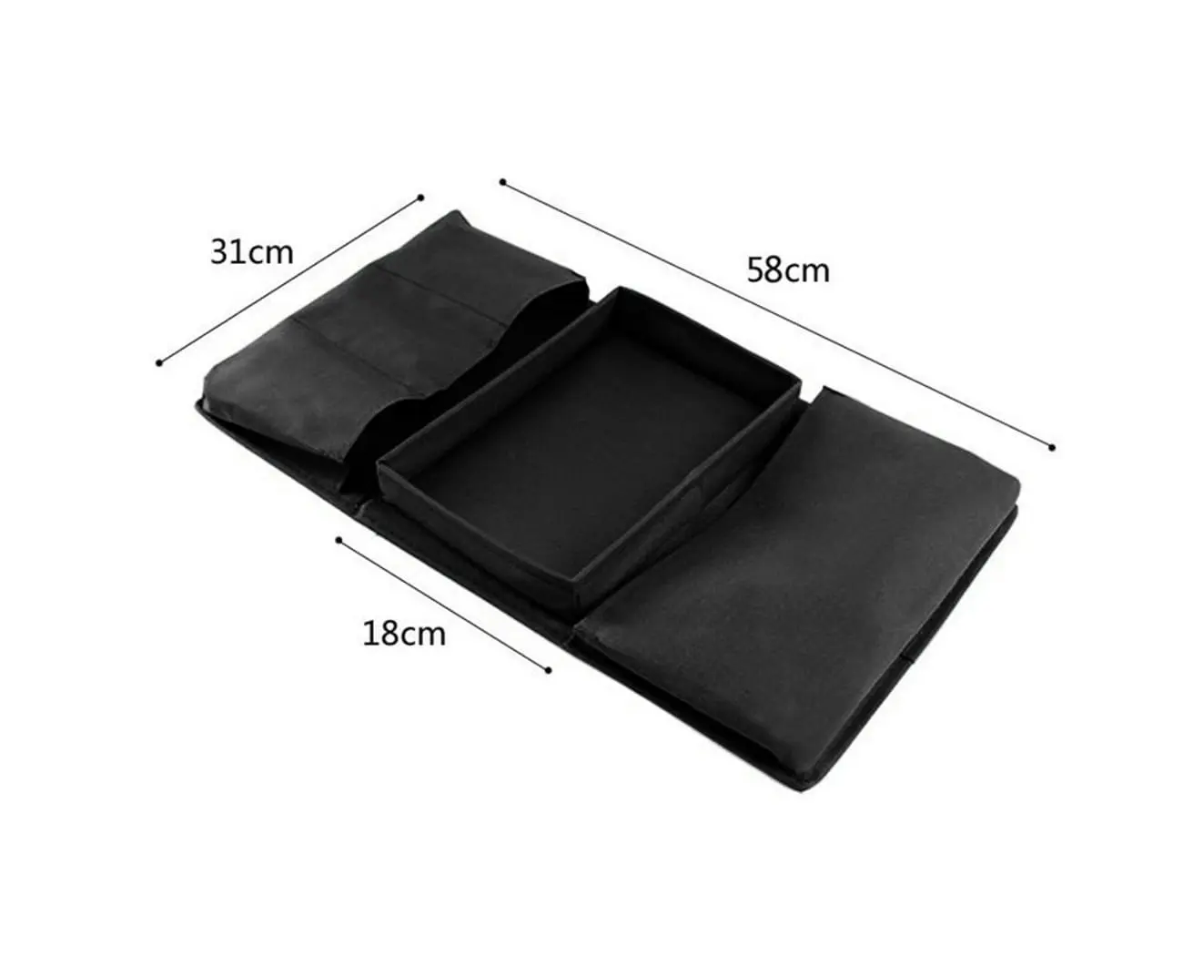 Sofa Armrest Fabric Organiser Side Pouch Storage Bag Damp Proof Double Sided