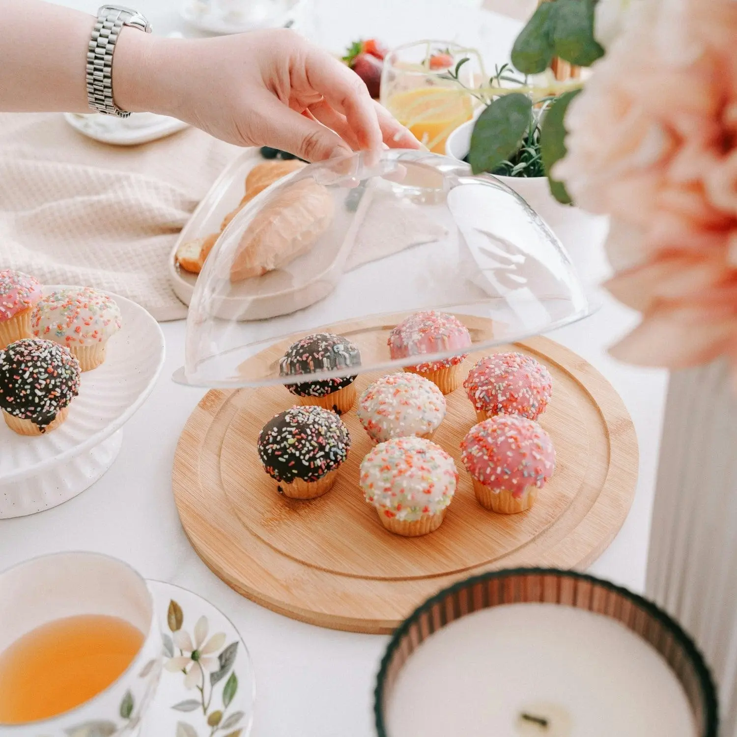 Bamboo Mini Round Cheese Tray