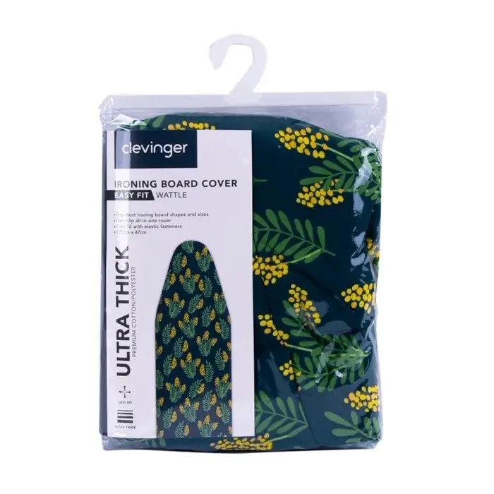 Ironing Board Cover Heat Resistant - Wattle Print