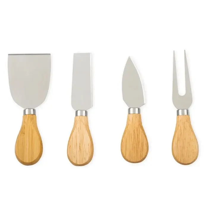 Clevinger Avalon 4 Piece Wood Handle Cheese Knife Set