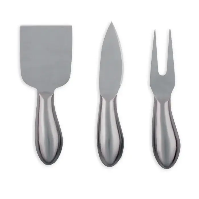 Clevinger Belmont 3 Piece Stainless Steel Cheese Knife Set