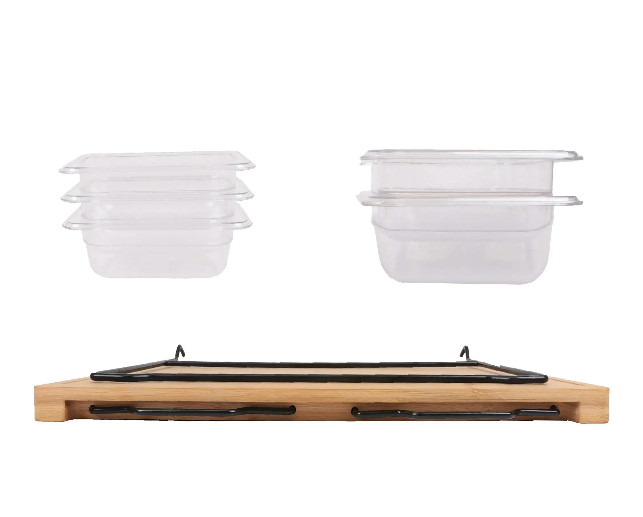 Extensible Bamboo Cutting Board Set