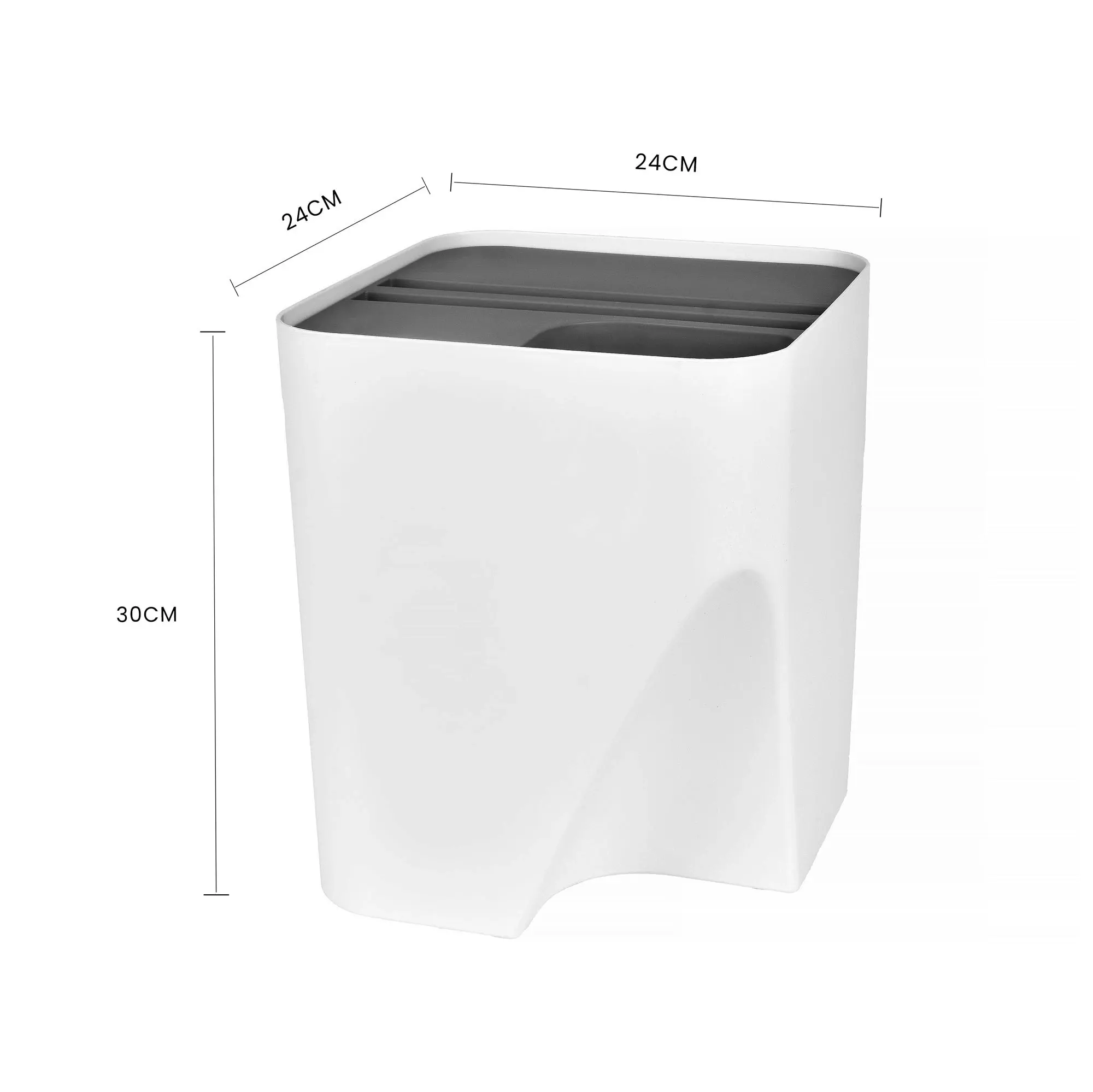 18L Stackable Plastic Kitchen Trash Bin Household Classification Storage Box