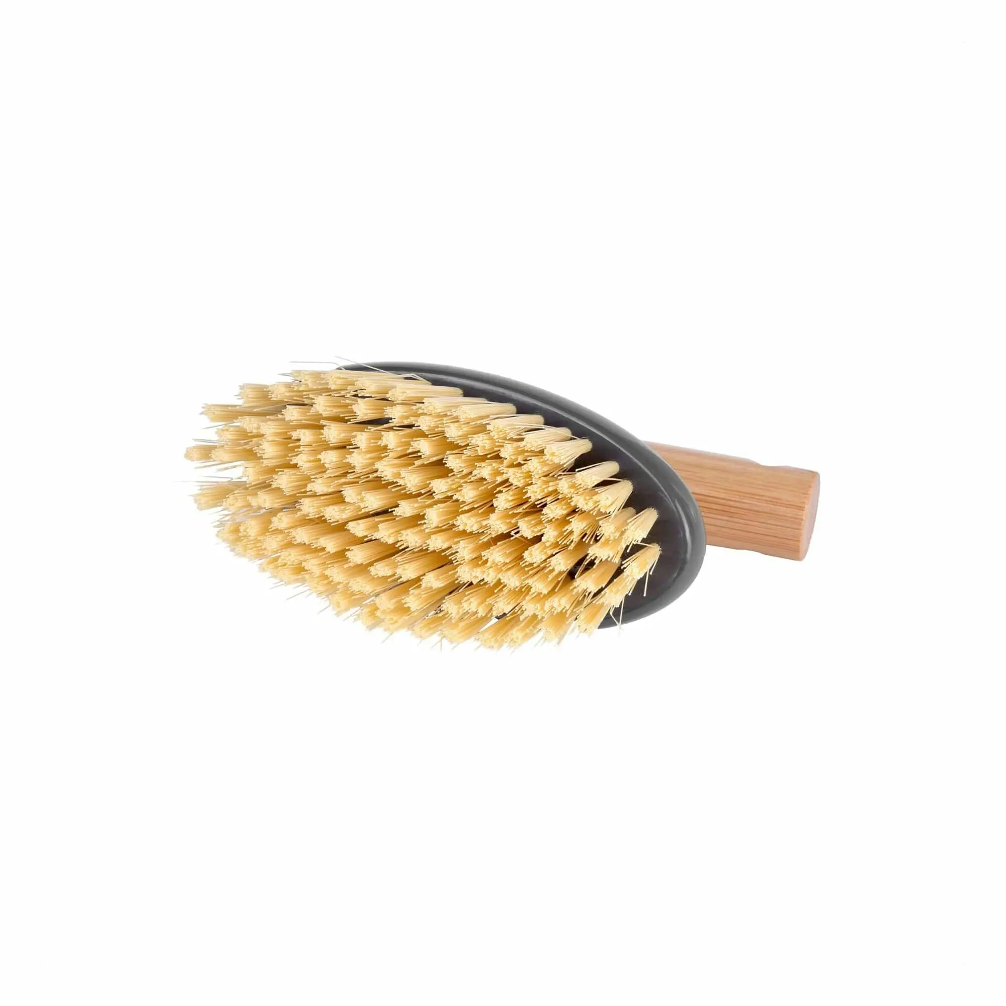 Eco Bamboo Handle Iron Household Scrubber Brush