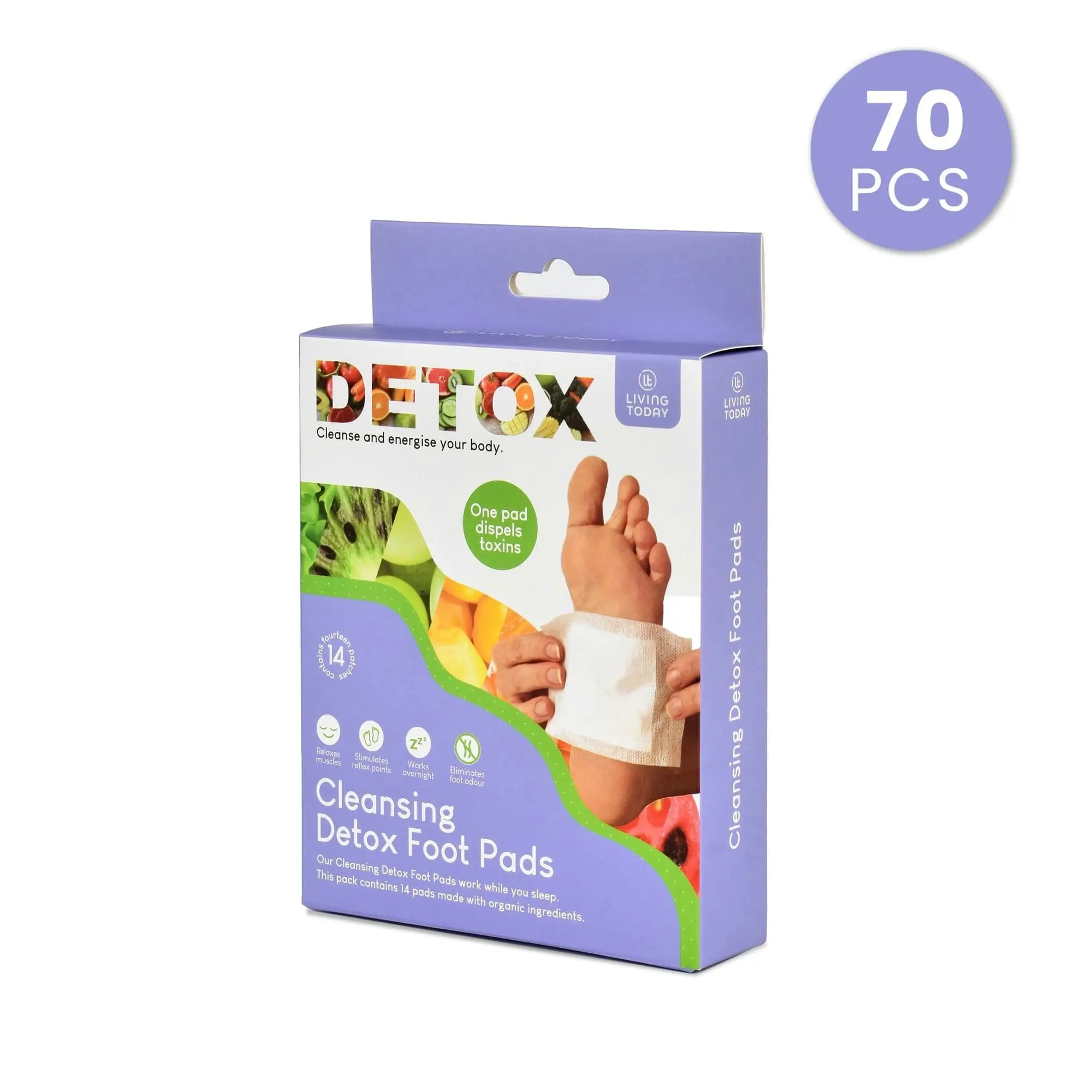 70 Pack The Cleansing Detox Foot Pads Patches