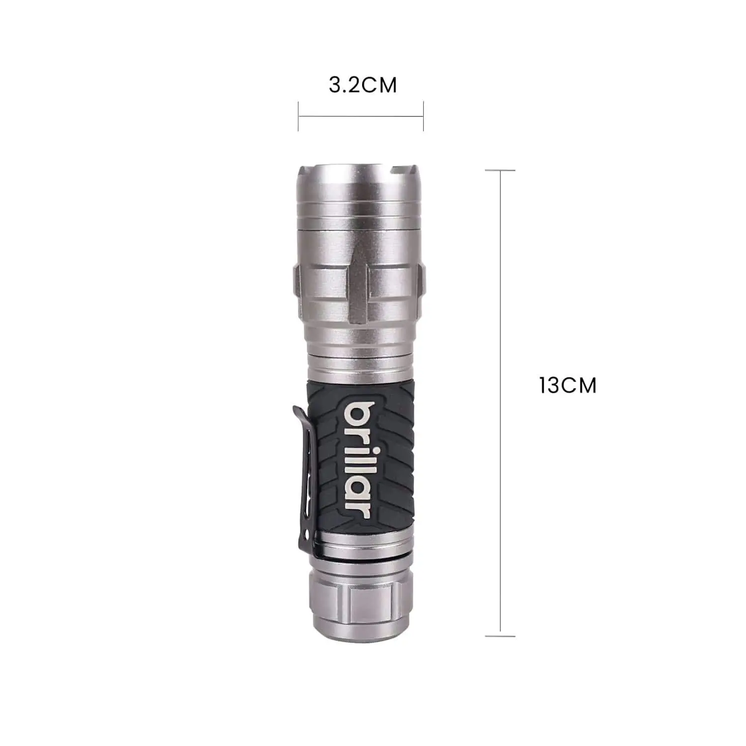 Brillar Mighty Mate Flashlight - 300 Lumen Battery Torch