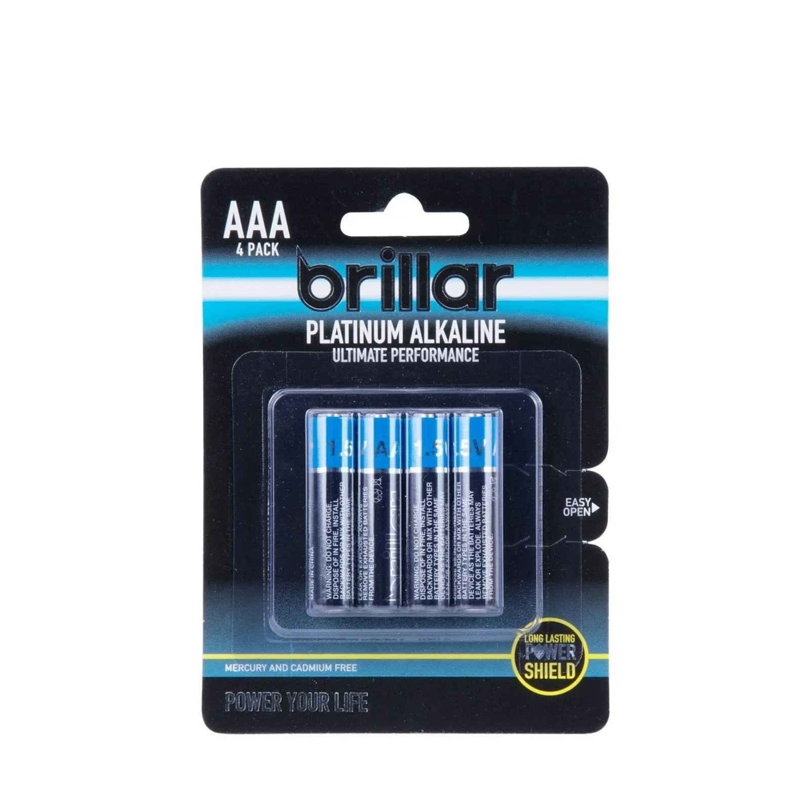 2x Brillar AAA Platinum Alkaline Batteries 4pk