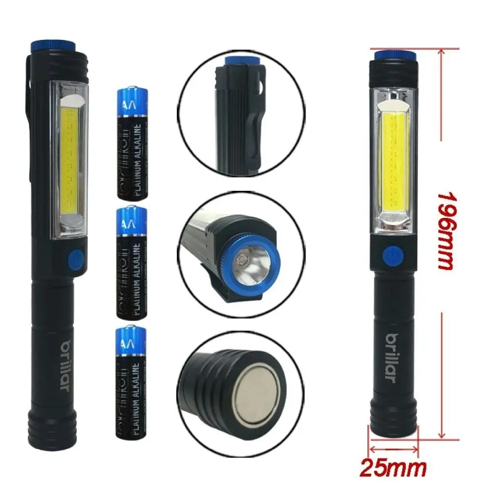 High-Powered 400 Lumen LED UV Inspector Battery Spotlight