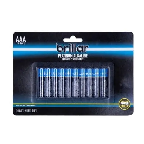 2x Brillar AAA Platinum Alkaline Batteries 10pk