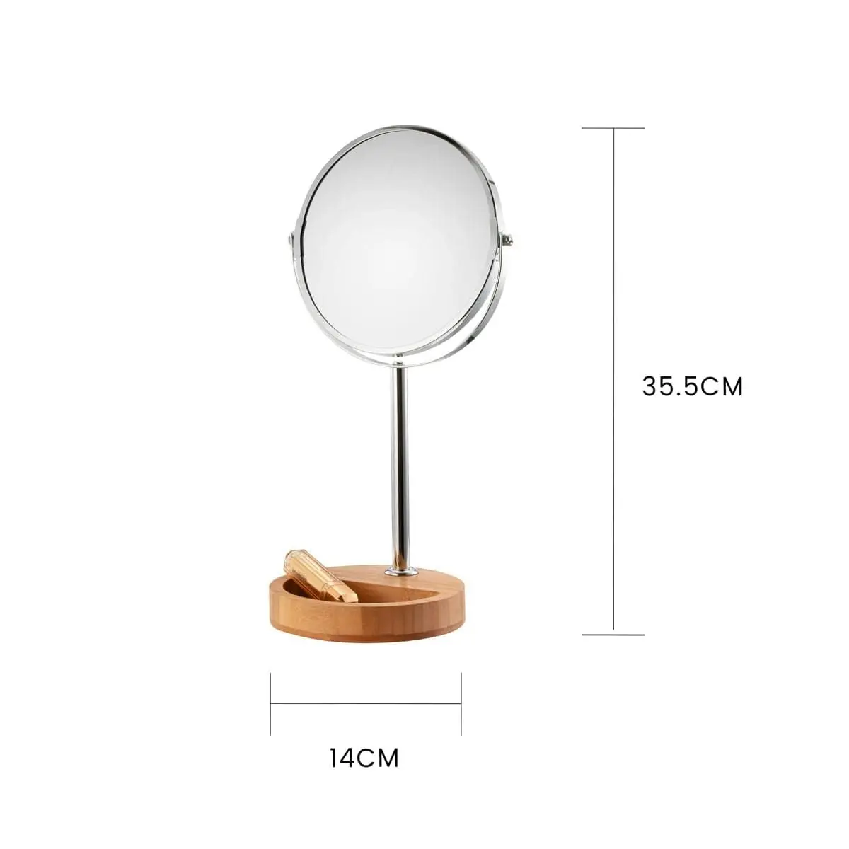 Clevinger Verona Bamboo Makeup Vanity Mirror