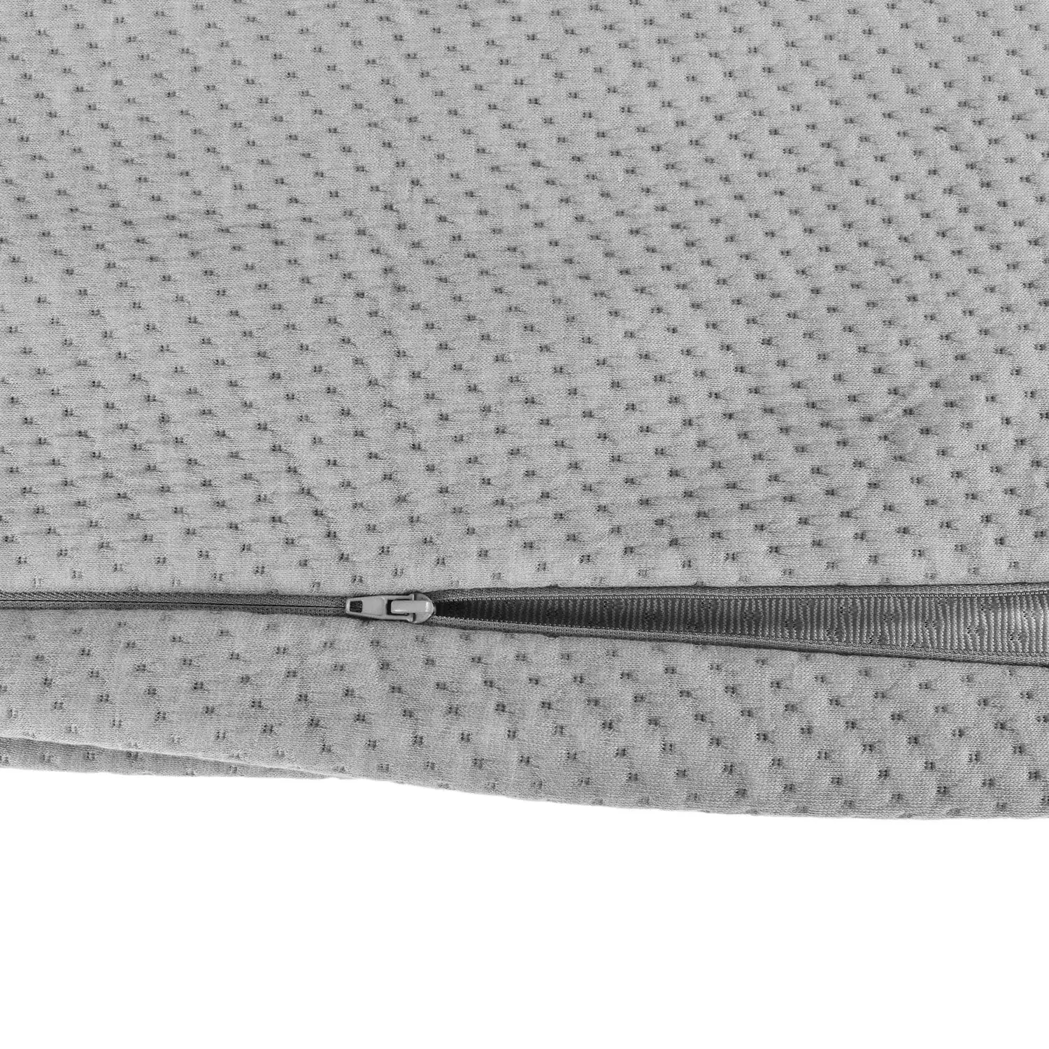 Memory Foam Bed Wedge Pillow Replace Cover Only Grey