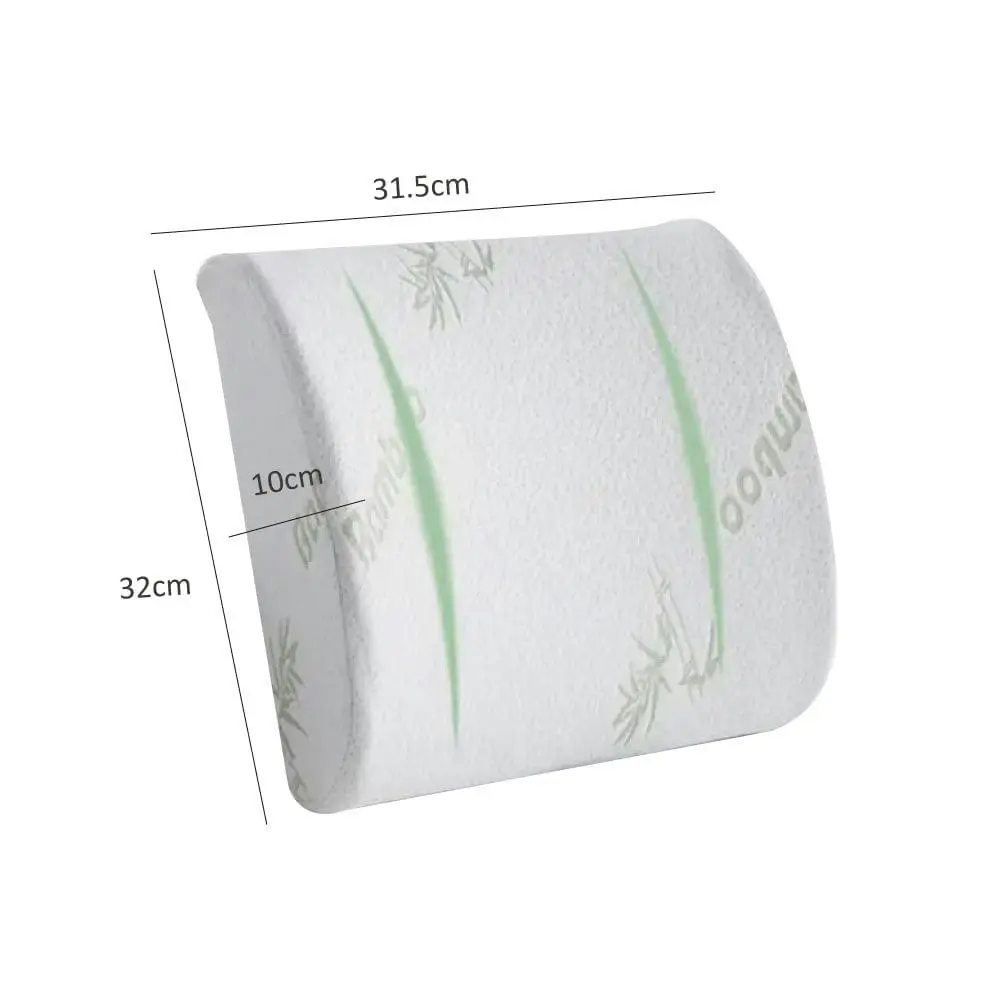 Bamboo Memory Foam Lumbar Support Cushion