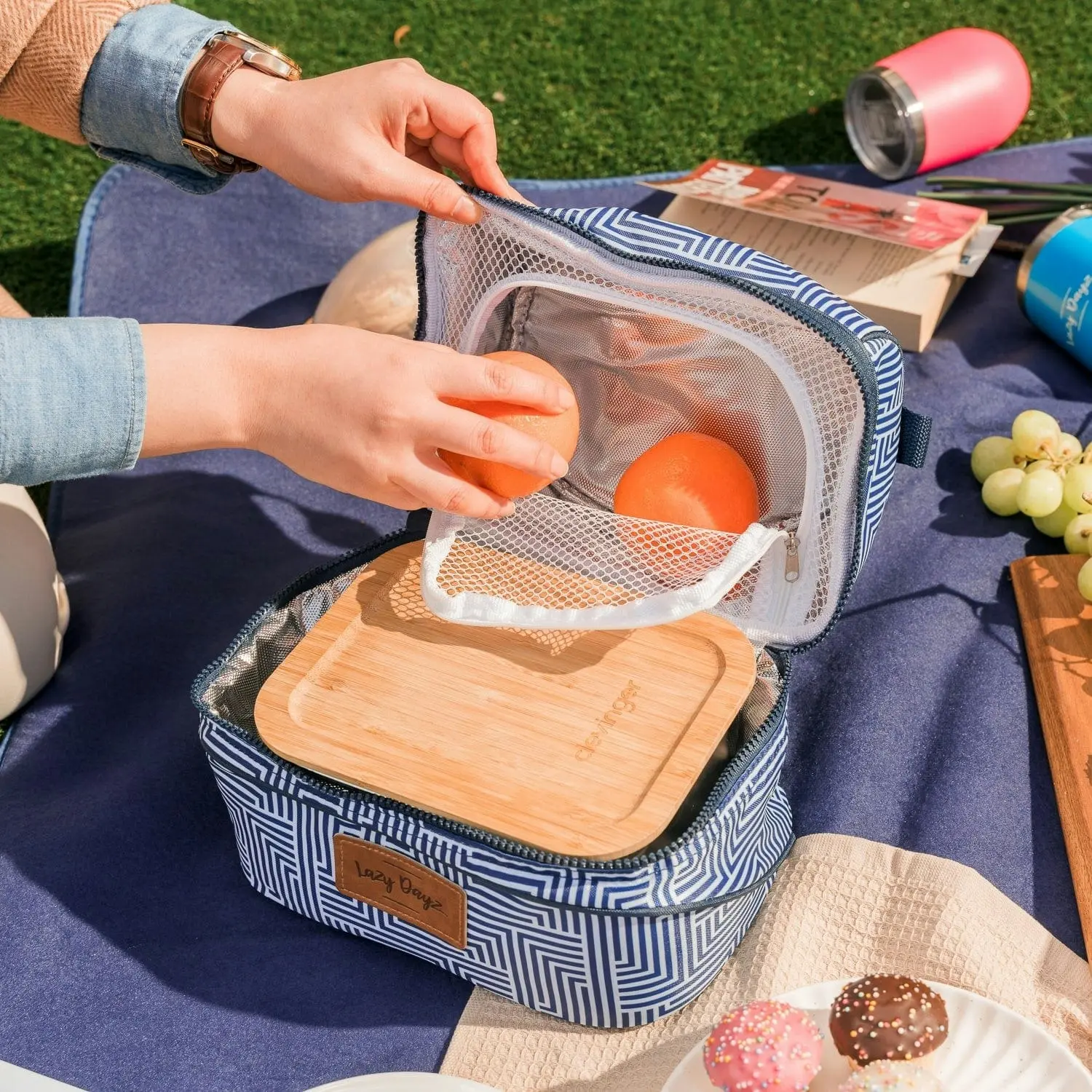 Lazy Dayz Insulated Deluxe Lunch Cooler - Makena