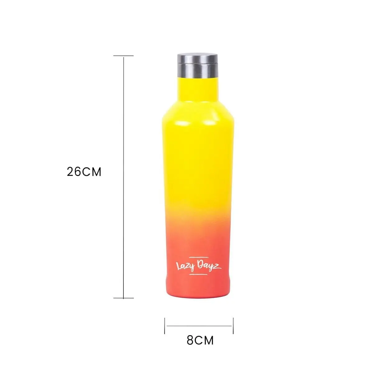 Lazy Dayz Spartan Drink Bottle 480ml - Yellow Peach Ombre