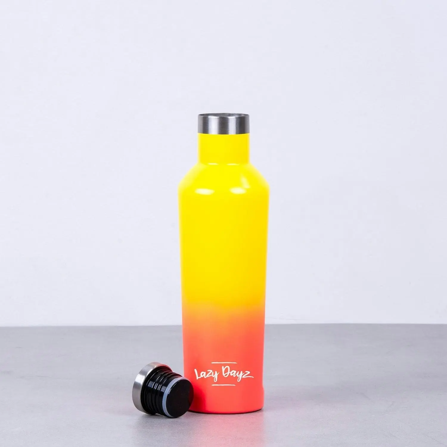 Lazy Dayz Spartan Drink Bottle 480ml - Yellow Peach Ombre