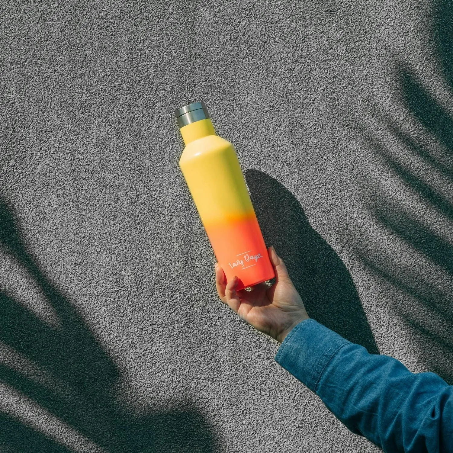 Lazy Dayz Spartan Drink Bottle 480ml - Yellow Peach Ombre