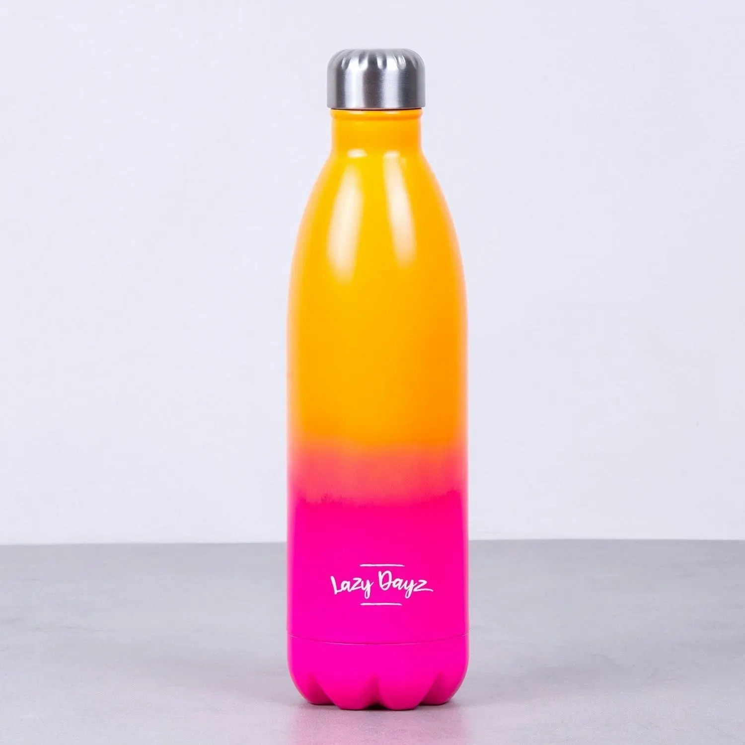 Lazy Dayz Jumbo Drink Bottle 1L - Orange Pink Ombre